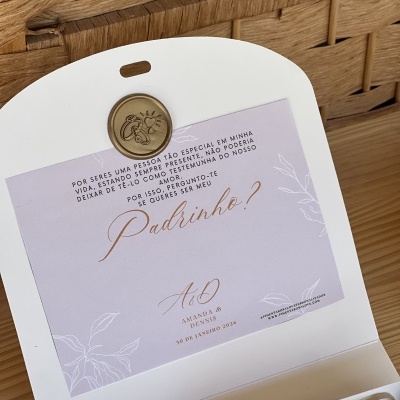 Caixa convite branca