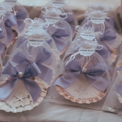 lembrança concha lilás