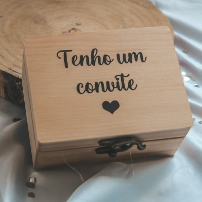 Caixa convite com iman PADRINHO