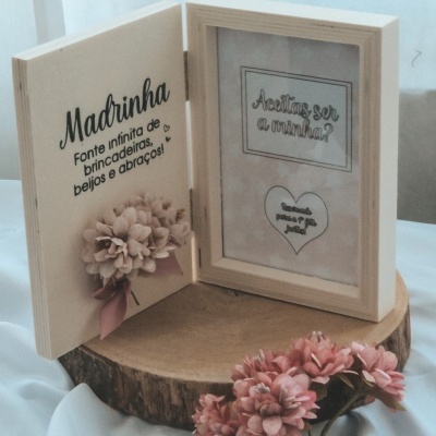 MOLDURA LIVRO PEDIDO MADRINHA