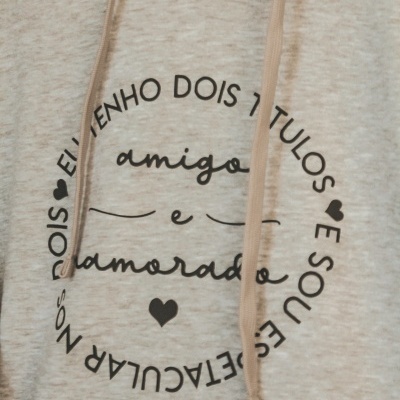 Sweat "Eu tenho 2 titulos" namorado