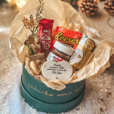 Caixa padrinho docinho natal