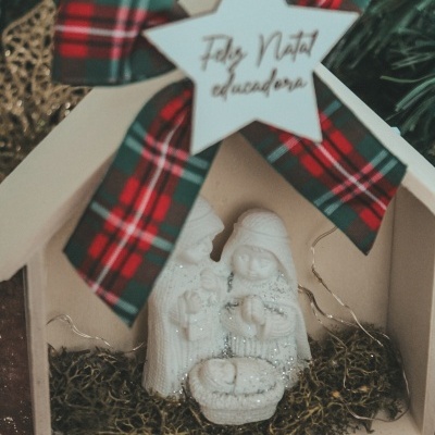 Casinha led com presepio