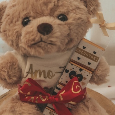 Ursinho com chocolate