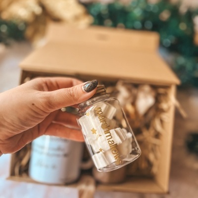 Caixa chocolate quente masculina