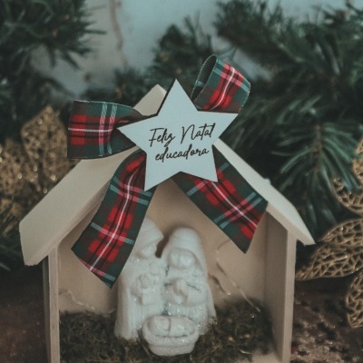 Casinha led com presepio