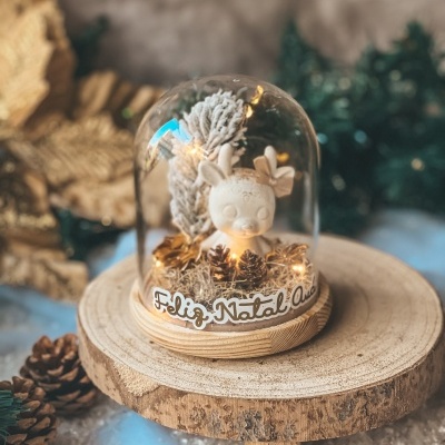 Campânula rena com LED