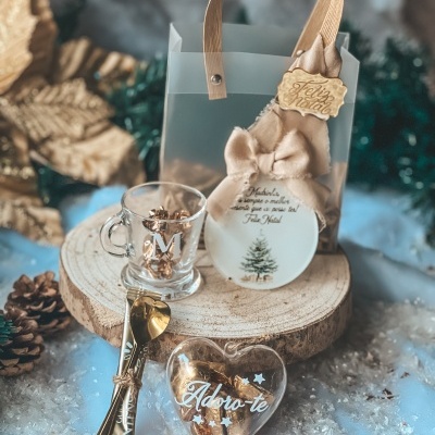 bolsa com chávena individual