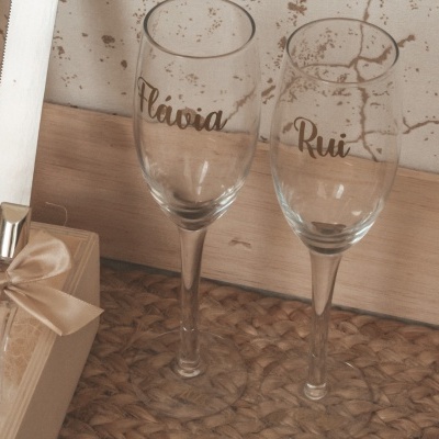 Conjunto Copos e Talheres Cerimónia