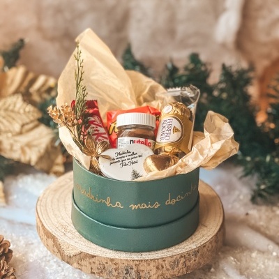 Caixa madrinha docinha natal