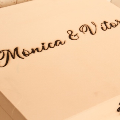 Caixa convite padrinhos dourada