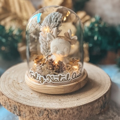 Campânula rena com LED