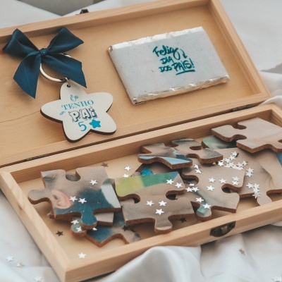 Caixa puzzle dia dos pais