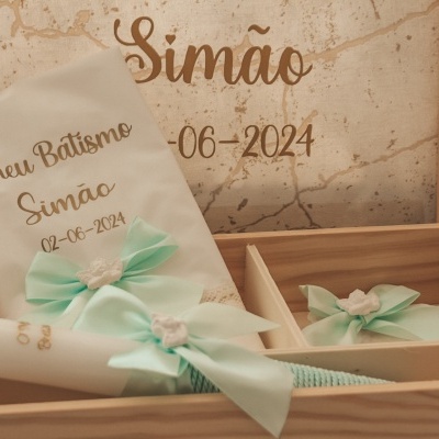 Caixa Batismo Verde CLARO