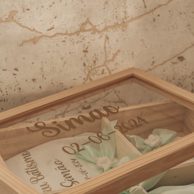 Caixa Batismo Verde CLARO