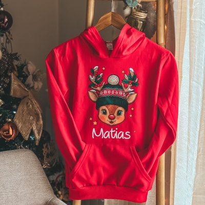 Camisola vermelha criança