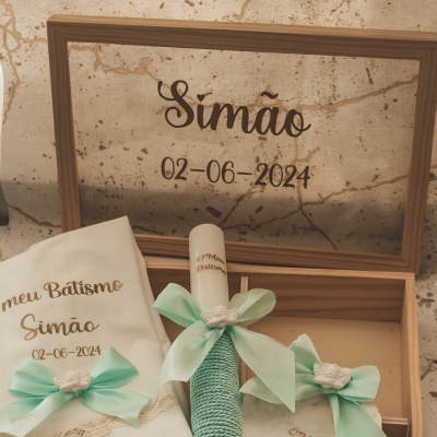 Caixa Batismo Verde CLARO