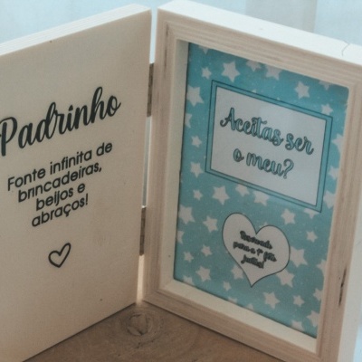 MOLDURA LIVRO PEDIDO PADRINHO