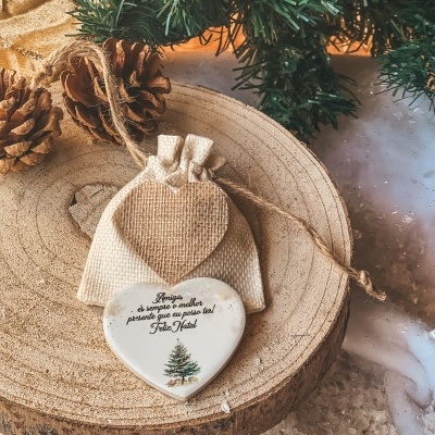 iman coração ceramica amiga