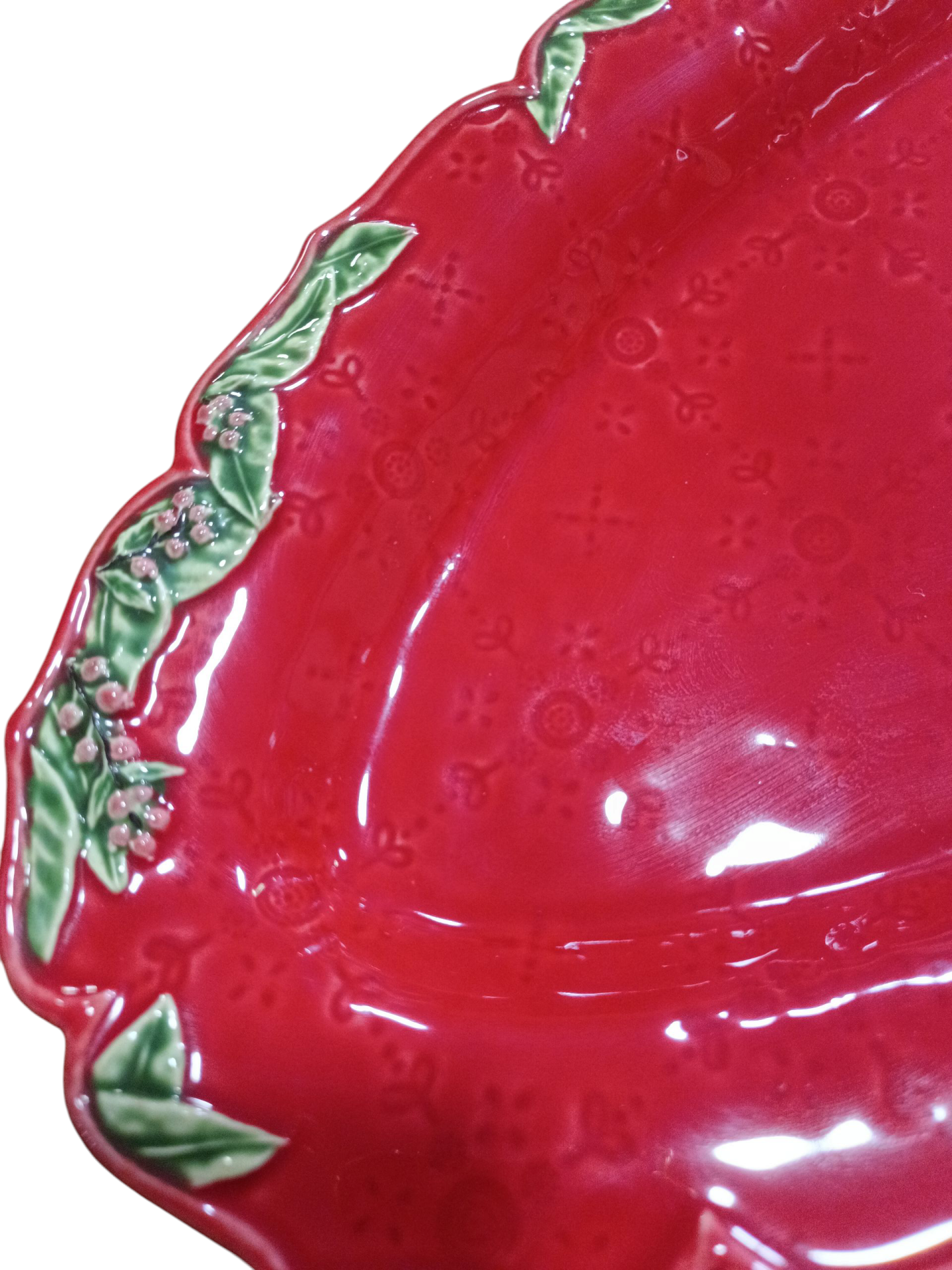 Travessa Estreita 55 - Coleção Coroa de Natal - Bordallo Pinheiro Travessa Estreita 55 - Coleção Coroa de Natal - Bordallo Pinheiro