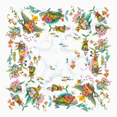 Toalha de Mesa 100% Linho PESCIFLORA- Tessitura