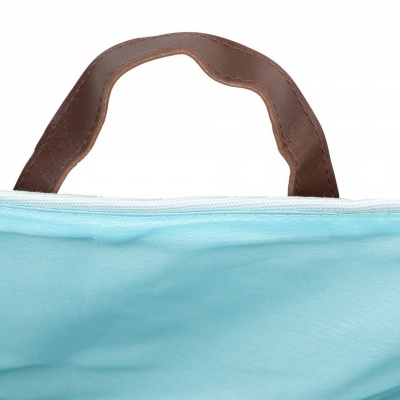 Saco de Roupa Juta c/ Alça Azul Claro