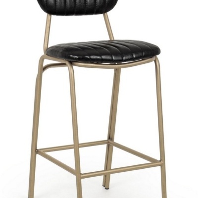 Cadeira Banco alto bar Addy Verde ou preto dourado