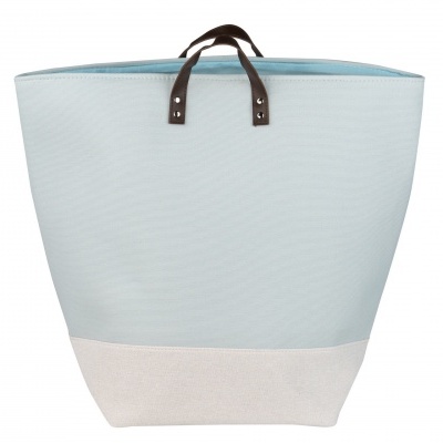 Saco de Roupa Juta c/ Alça Azul Claro