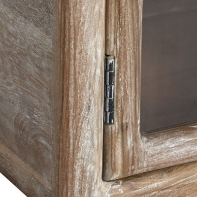 APARADOR TECA RECICLADA VIDRO 170X38X85 NATURAL