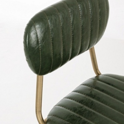 Cadeira Banco alto bar Addy Verde ou preto dourado