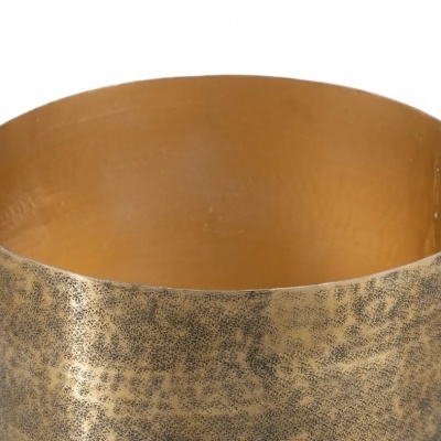 Vaso Alumínio Ouro Velho Pequeno