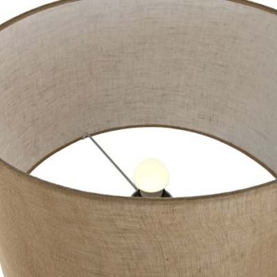 CANDEEIRO DE MESA METAL 42X42X69 PATINADO PRETO