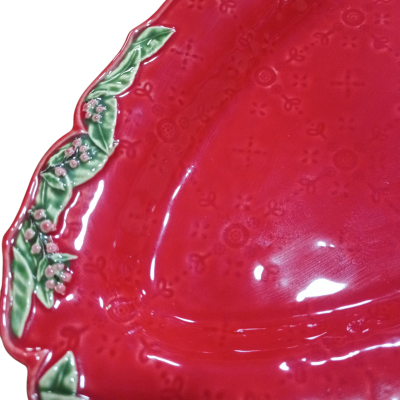 Travessa Estreita 55 - Coleção Coroa de Natal -  Bordallo Pinheiro