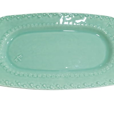 Travessa  verde - Coleção Flora - Bordallo Pinheiro