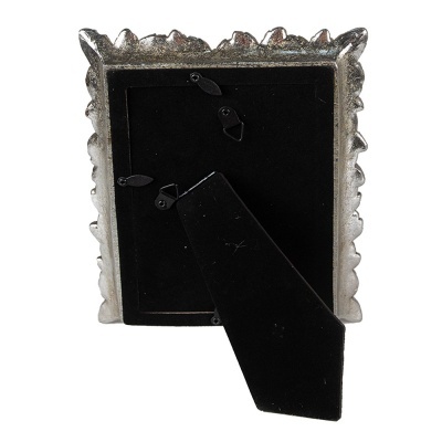 Moldura Prateada Penas