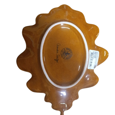 Prato/folha de pão by Claudia Schiffer - Coleção  Gudrun by Claudia Schiffer- Bordallo Pinheiro