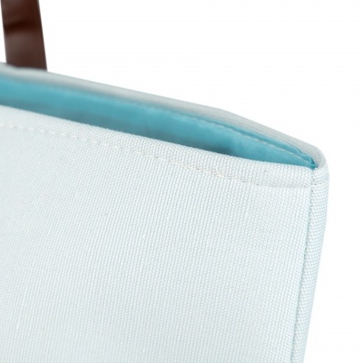 Saco de Roupa Juta c/ Alça Azul Claro