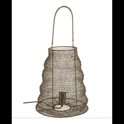 Candeeiro de mesa metal dourado Rede