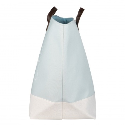 Saco de Roupa Juta c/ Alça Azul Claro