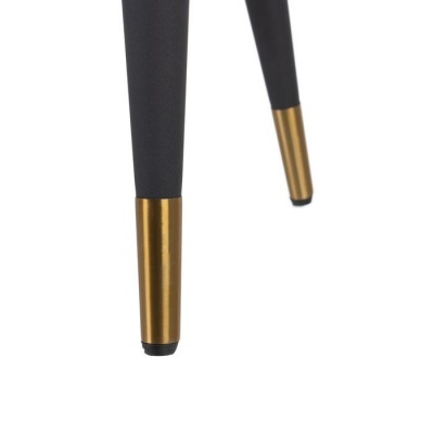 Cadeira pavão bege tecido-metal 51x52x82 cm