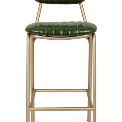 Cadeira Banco alto bar Addy Verde ou preto dourado
