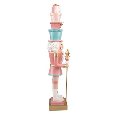 Quebra Nozes Rosa e Azul 48cm