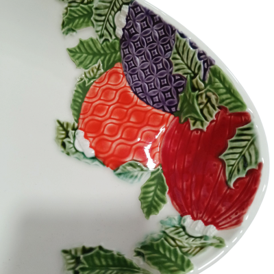 Travessa 46  - Coleção Bolas de Natal - Bordallo Pinheiro