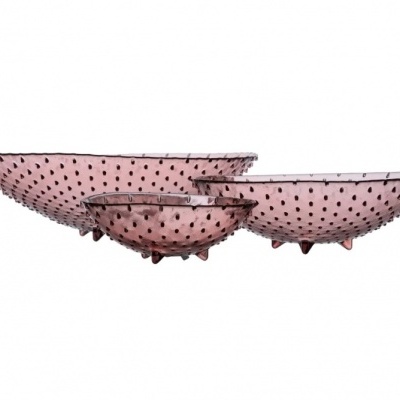 Centro de Mesa Vidro Reciclado 20*20*7cm