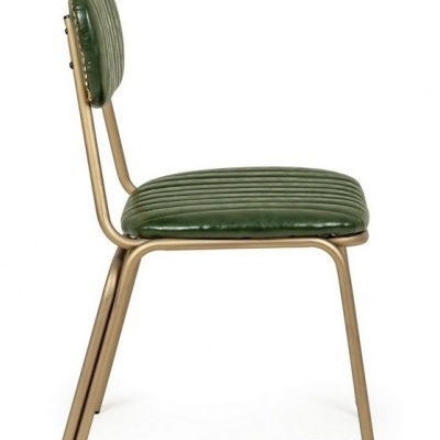 Cadeira Addy Verde ou preto dourado