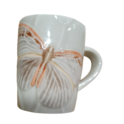 Caneca borboletas - Coleção Cloudy Butterflies  by Claudia Schiffer -  Bordallo Pinheiro