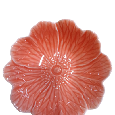 Tigela Grande salmão - Coleção Flora - Bordallo Pinheiro