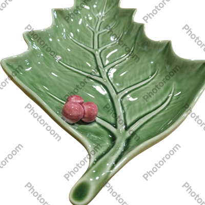 Folha de Azevinho 36  - Coleção Azevinho -  Bordallo Pinheiro