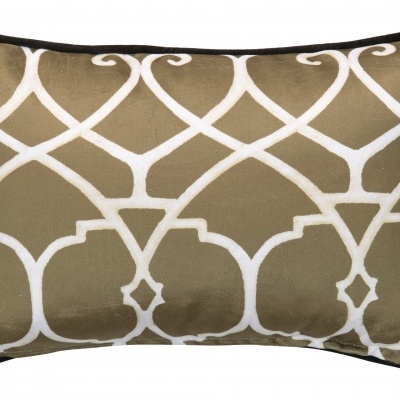 Almofada rectangular Veludo Kilim Mostarda 45x30 dupla face