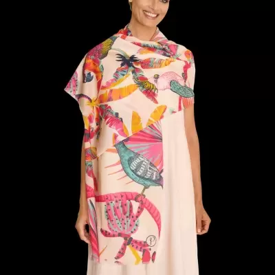 Lenço Tropical - Powder